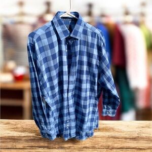 Tailorbyrd Blue Plaid Men's Shirt